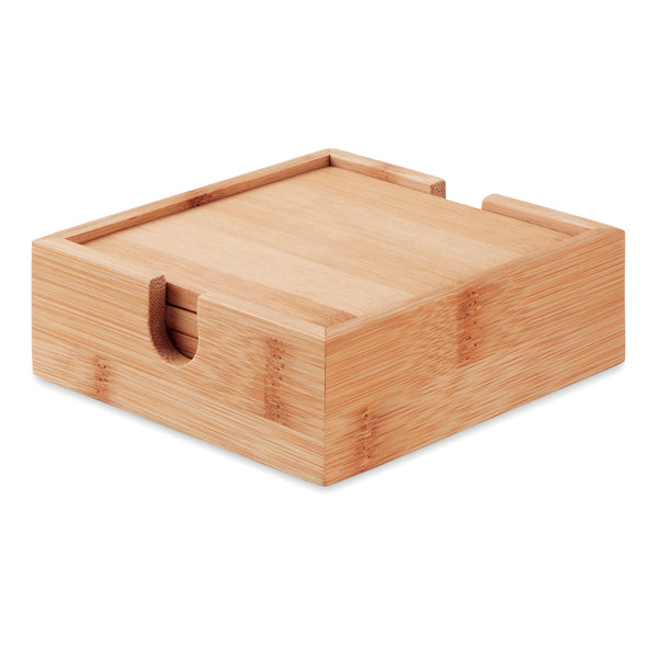 Bamboo Coaster Set - Image 2