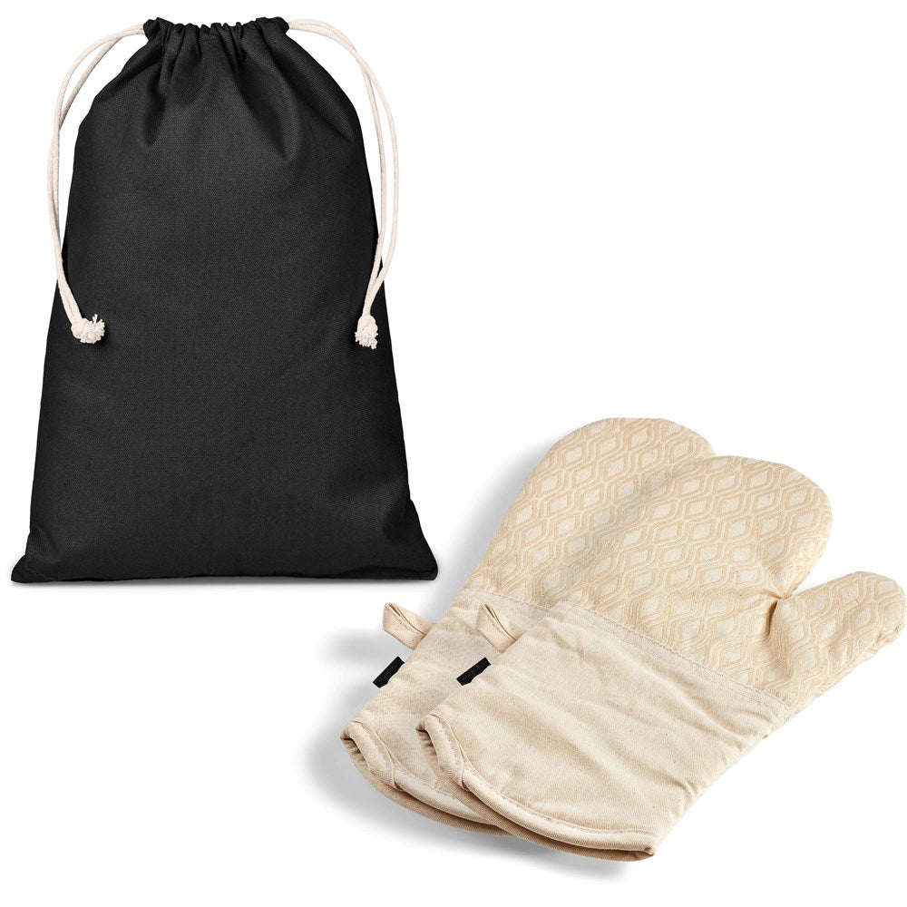 Serendipio Tanoreen Oven Glove Pair - Natural - Image 2