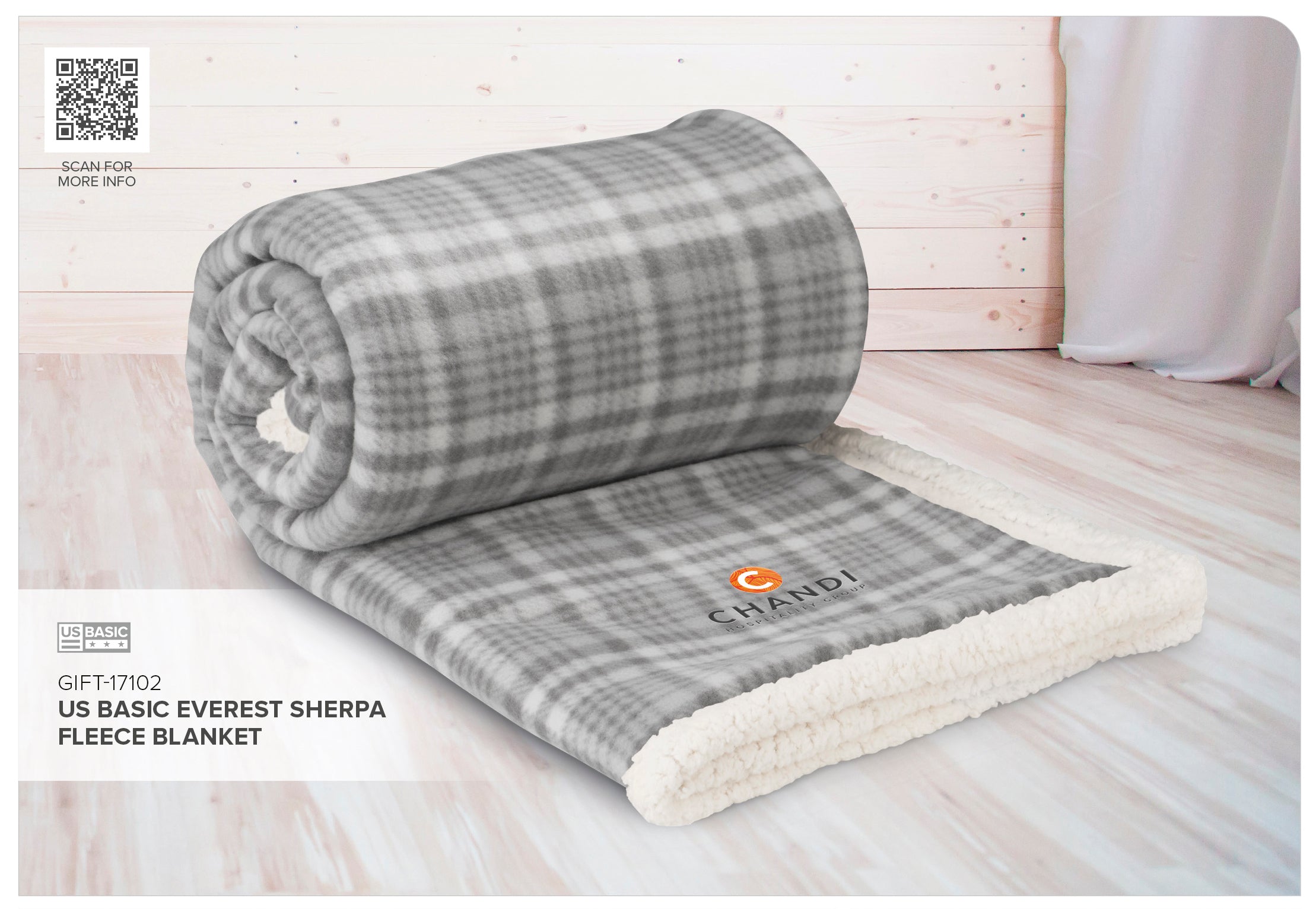 US Basic Everest Sherpa Fleece Blanket - Image 4