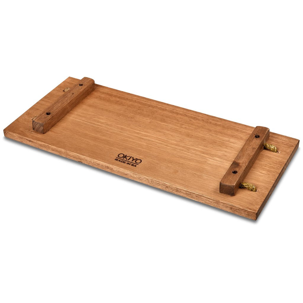 Okiyo Homegrown Rectangular Hardwood Food Platter - Image 2
