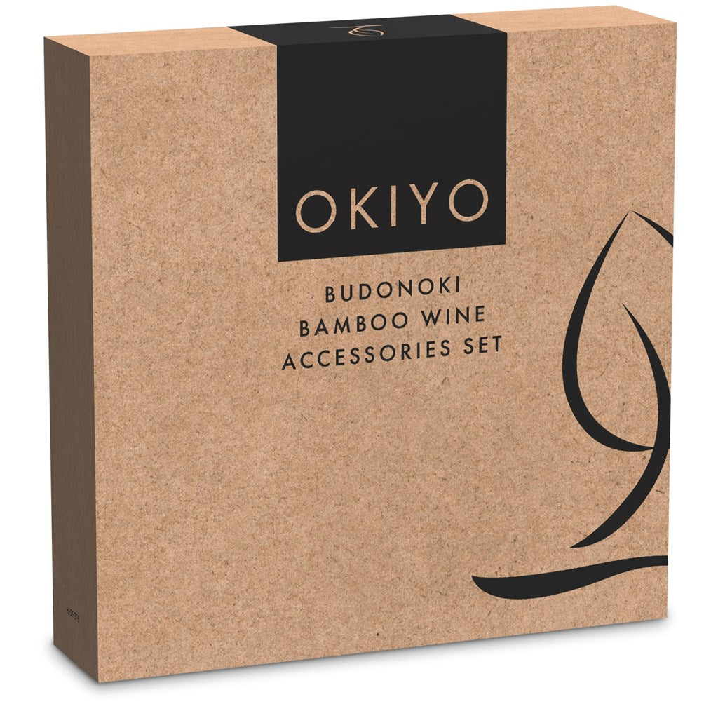 Okiyo Budonoki Bamboo Wine Accessories set - Image 5
